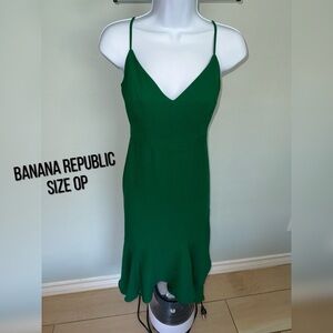 Banana Republic Emerald Midi Dress